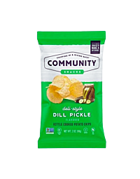 Community Chips Dill Pickle kettle-style potato chips