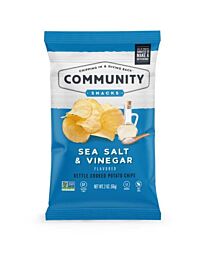 Community Chips Salt and Vinegar kettle-style potato chips
