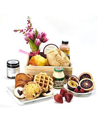 Denver Local Colorado Breakfast Gift Crate with Flowers