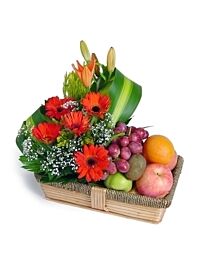 Fresh fruit and flowers