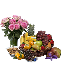 Fruit Nuts chocolate and roses Denver Delivery