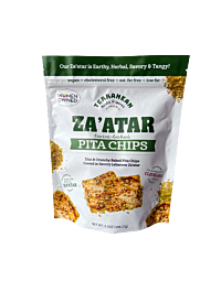 Terranean Herbs & Spices Za'atar Twice-Baked Pita Chips | Vegan & Artisanal