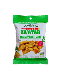 Terranean Herbs & Spices Za'atar Twice-Baked Spicy Pita Chips | Vegan & Artisanal