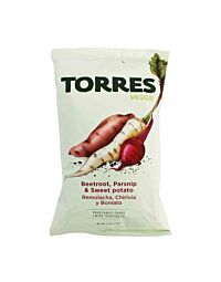 Torres Vegetable Chips Beetroot Parsnip and Sweet potato 