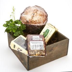 Irish Soda bread and Cheese Gift basket for St Patrick Day
