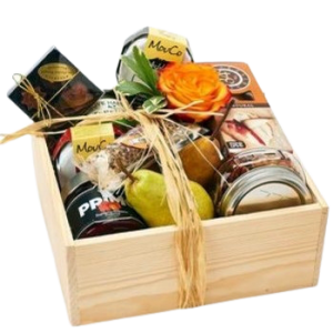 Colorado Cheese crate with accompaniments. LOCAL PRODUCTS