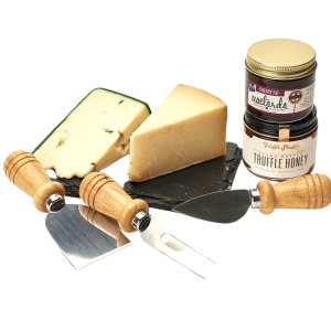 Epicurean tasting Colorado Cheese, Mostarda and Truffle Honey