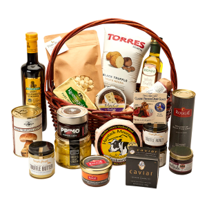 epicurian gourmet gift basket with Truffle and Foie Grass