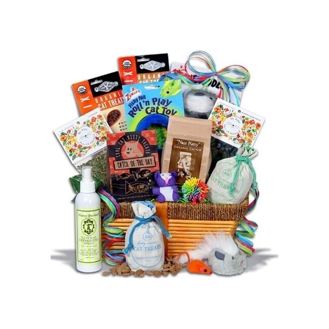 Cat gift basket top
