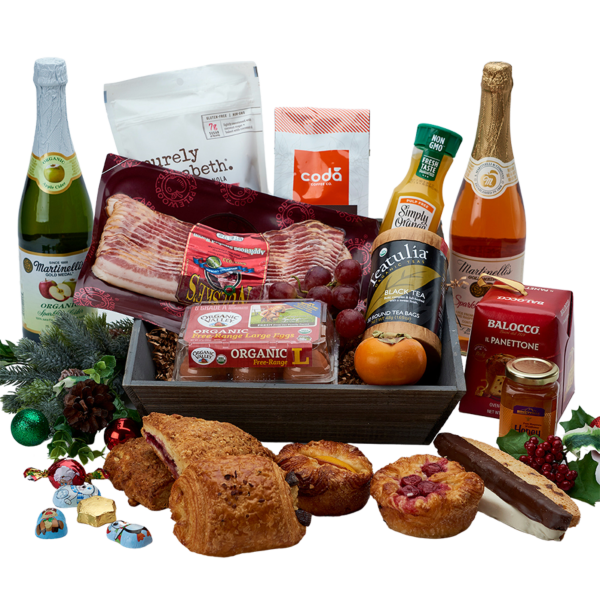 The Colorado Christmas Holiday Decorated Continental Breakfast basket
