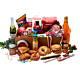 Large Colorado Christmas brunch basket 