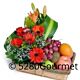 Fruit and flowers Market arrangement