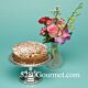 Colorado Crumb cake with a budvase