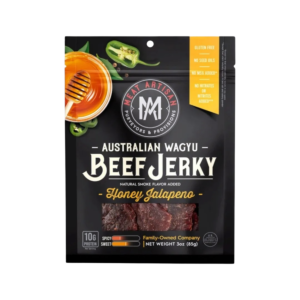 Honey Jalapeno Australian Wagyu Beef Jerky | Gourmet Jerky 3 oz Gluten Free
