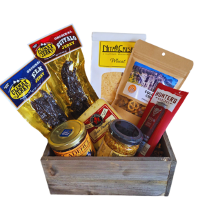 Colorado Game meat, cheese and accompaniments snack box 