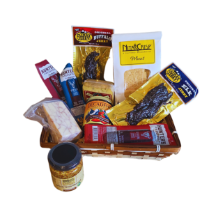 large colorado artisan wild game meats and cheese basket