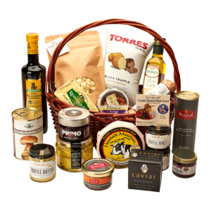 epicurian gourmet gift basket with Truffle and Foie Grass