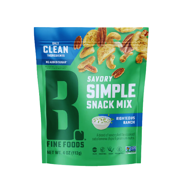 Bubba's Grain free Righteous Ranch Snack Mix 4oz