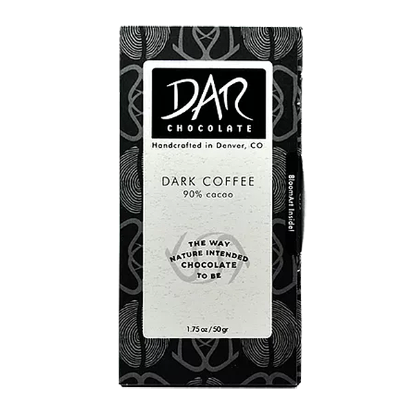 Dar Chocolate Dark with Coffee - 90 % Cacao