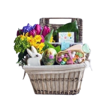 Spring flower Easter Basket