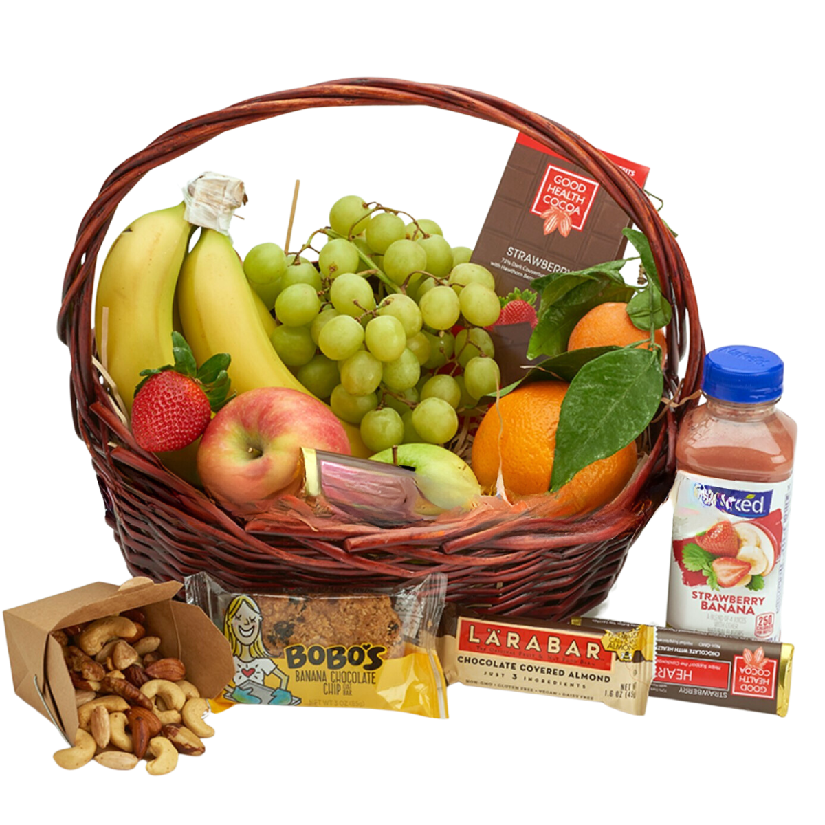 Healthy Wellness Snack and Fruit Basket