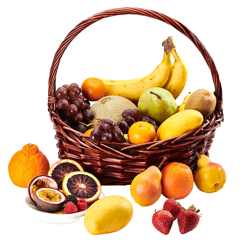 Colorado Certified organic fine Fruit Basket, Available in different sizes