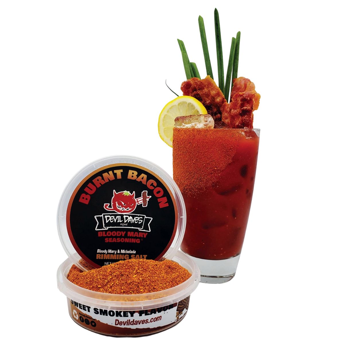 Devil Dave's Bloody Mary Rimmer & Seasoning | Burnt Bacon BBQ 127 Gram