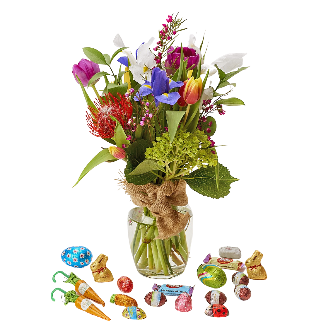Medium Easter Market arrangement Designer Choice With Chocolate