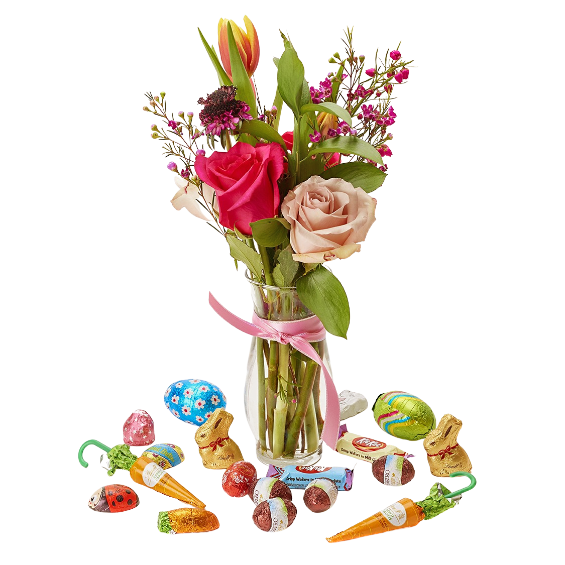Easter Market arrangement Designer Choice With Chocolate