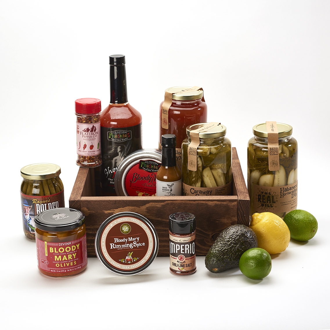 Deluxe Colorado Bloody Mary Crate Made with Recycled Colorado Blue stain wood