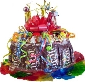 Happy Birthday Candy Cake Next Day Delivery only