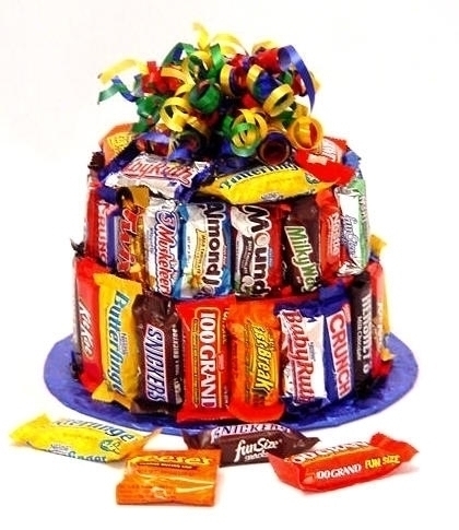 Super Mixed Candy bar Cake Next Day only