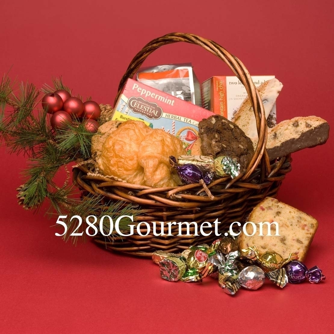 Christmas Colorado Coffee, Tea and Pastry Basket