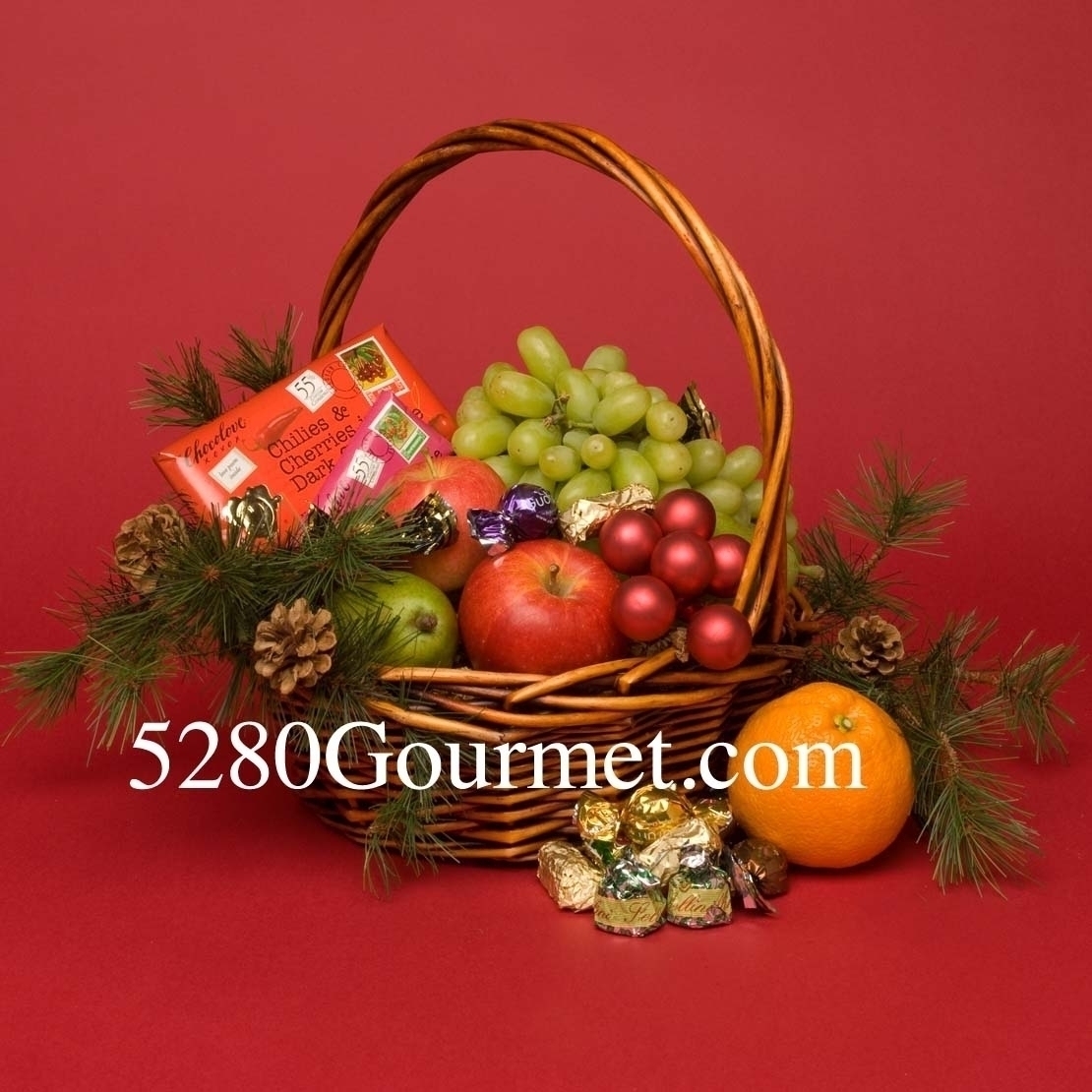 Colorado Christmas Fruit and Chocolate Basket