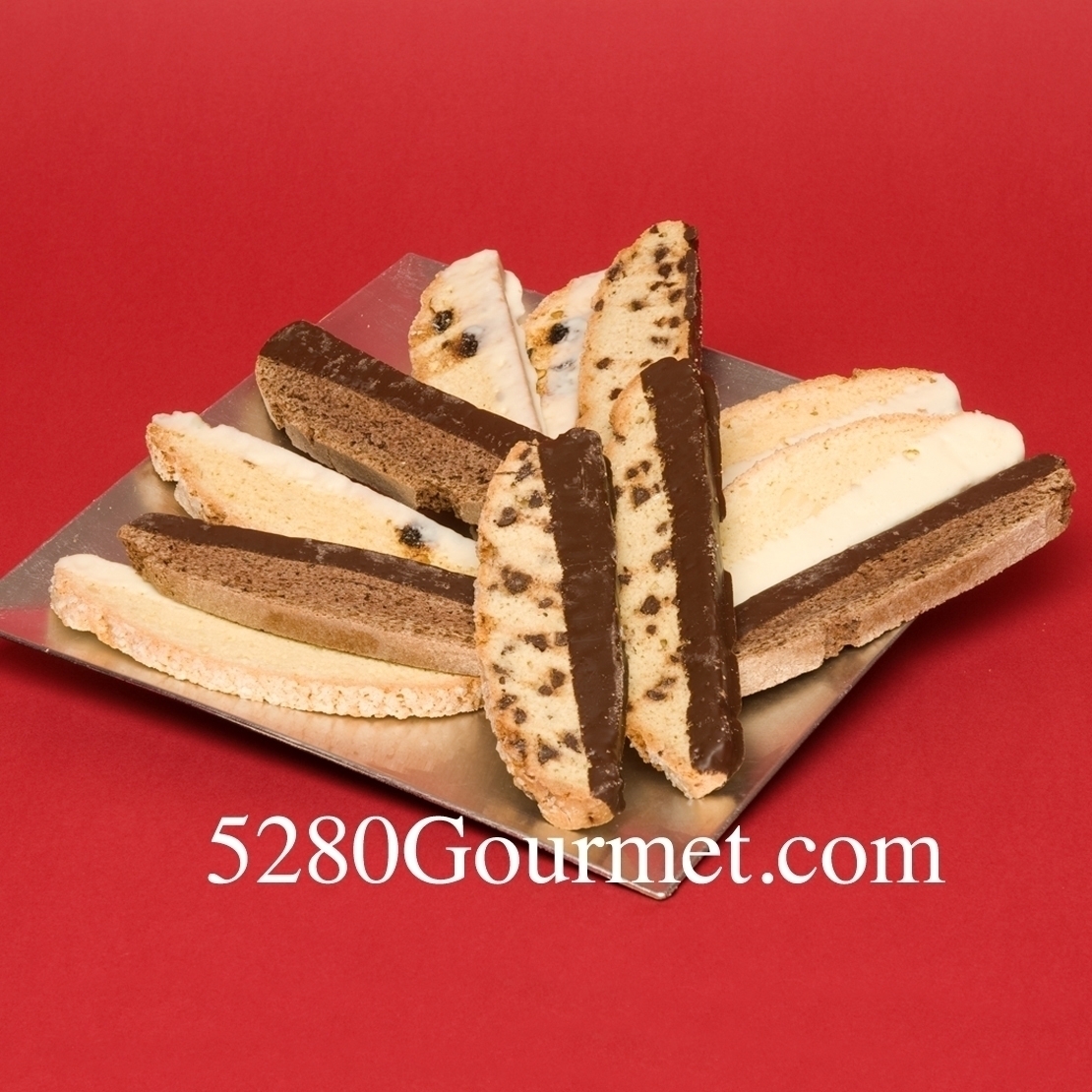 Colorado Chocolate Dipped Biscotti