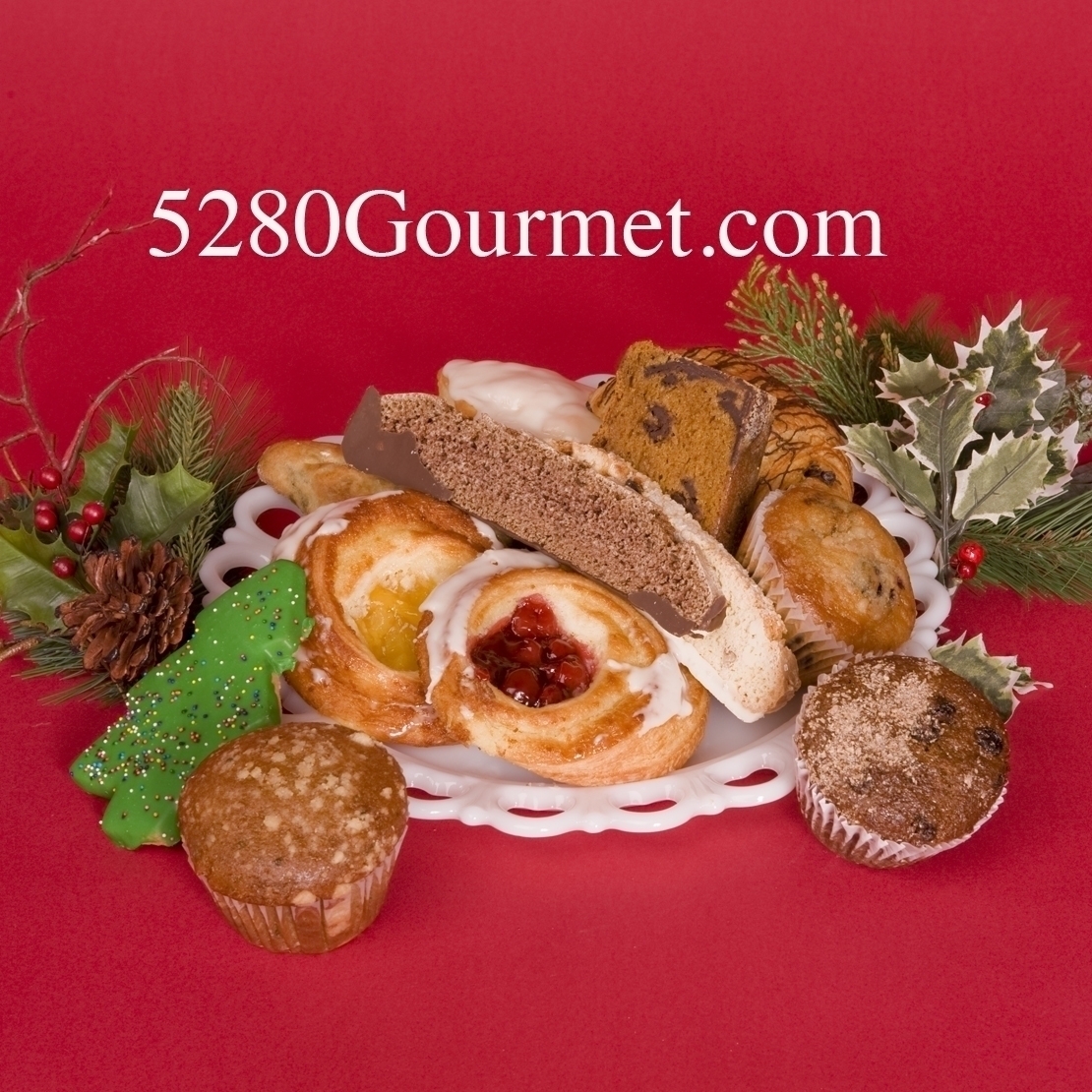 Seasonal Decorated Fresh baked Pastry basket