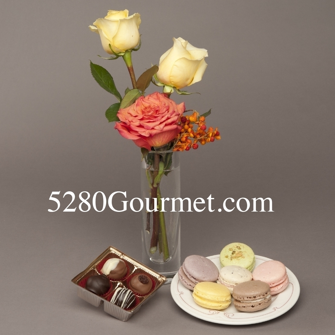LOCAL Chocolate truffles, and half dozen macarons