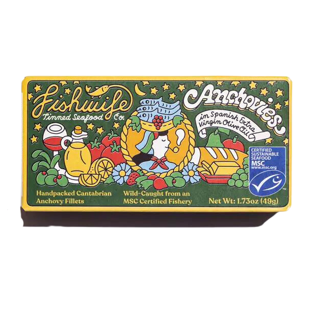 Fishwife Cantabrian Anchovies in Extra Virgin Olive Oil