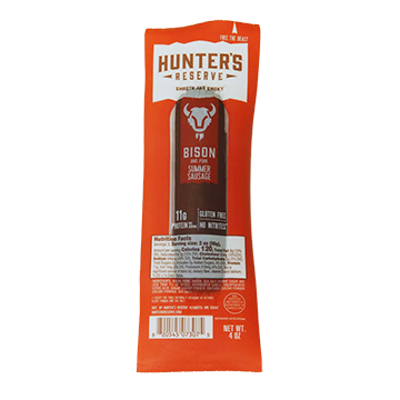 Hunter’s Reserve Bison Sausage – 4 oz Gourmet Game Sausage