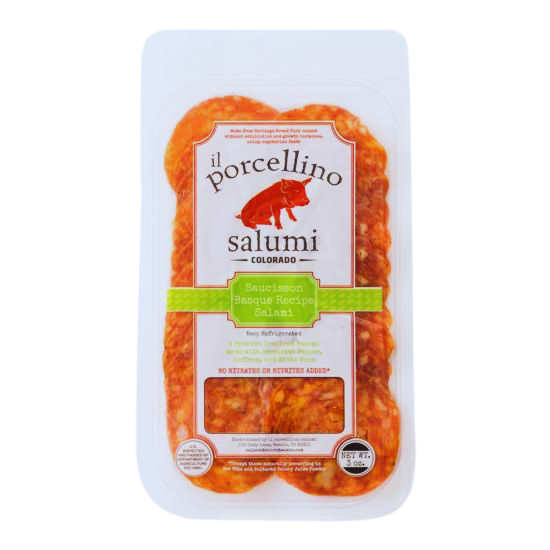 Il Porcellino Basque Salami 3 Oz sliced -Limited Supply