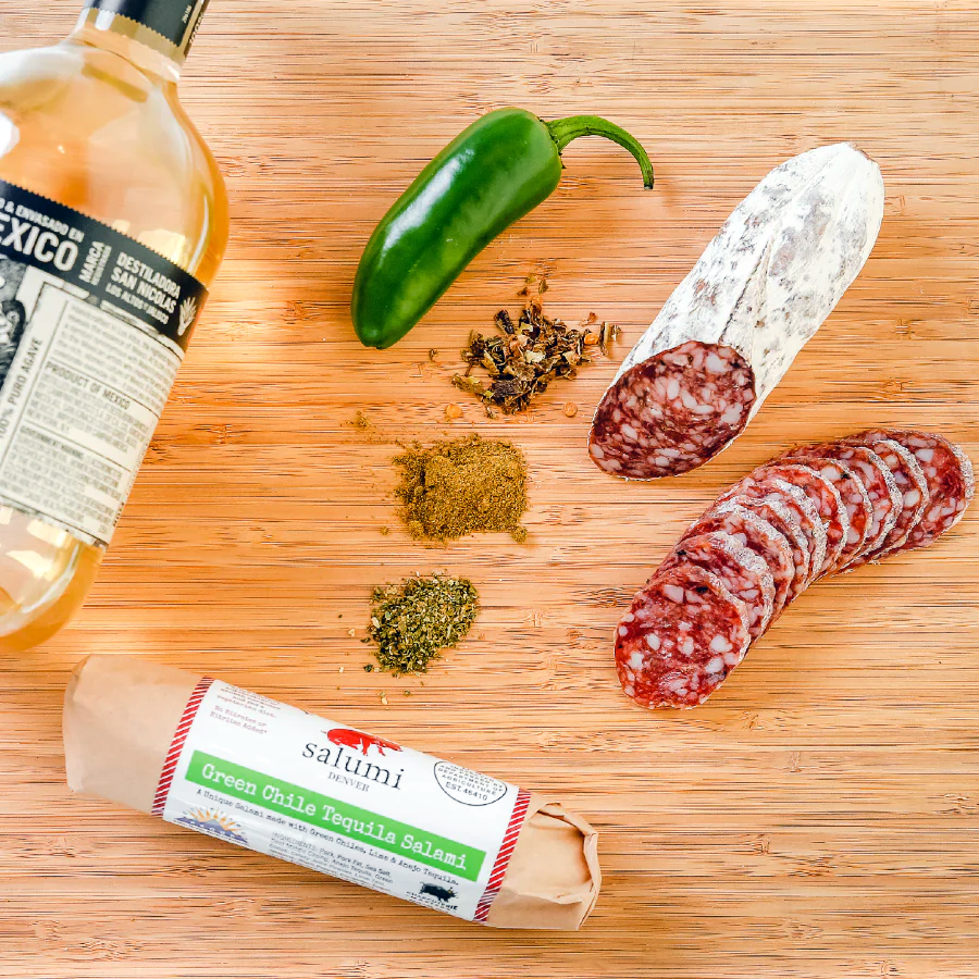 Il Porcellino Green Chili Tequila Salami -Limited Supply-