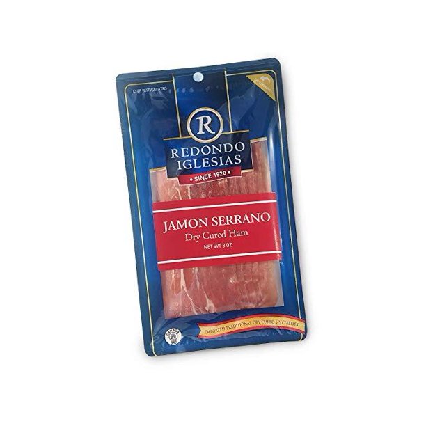 Jamon Serrano - Sliced 3 oz - 15 months aged dry cured ham