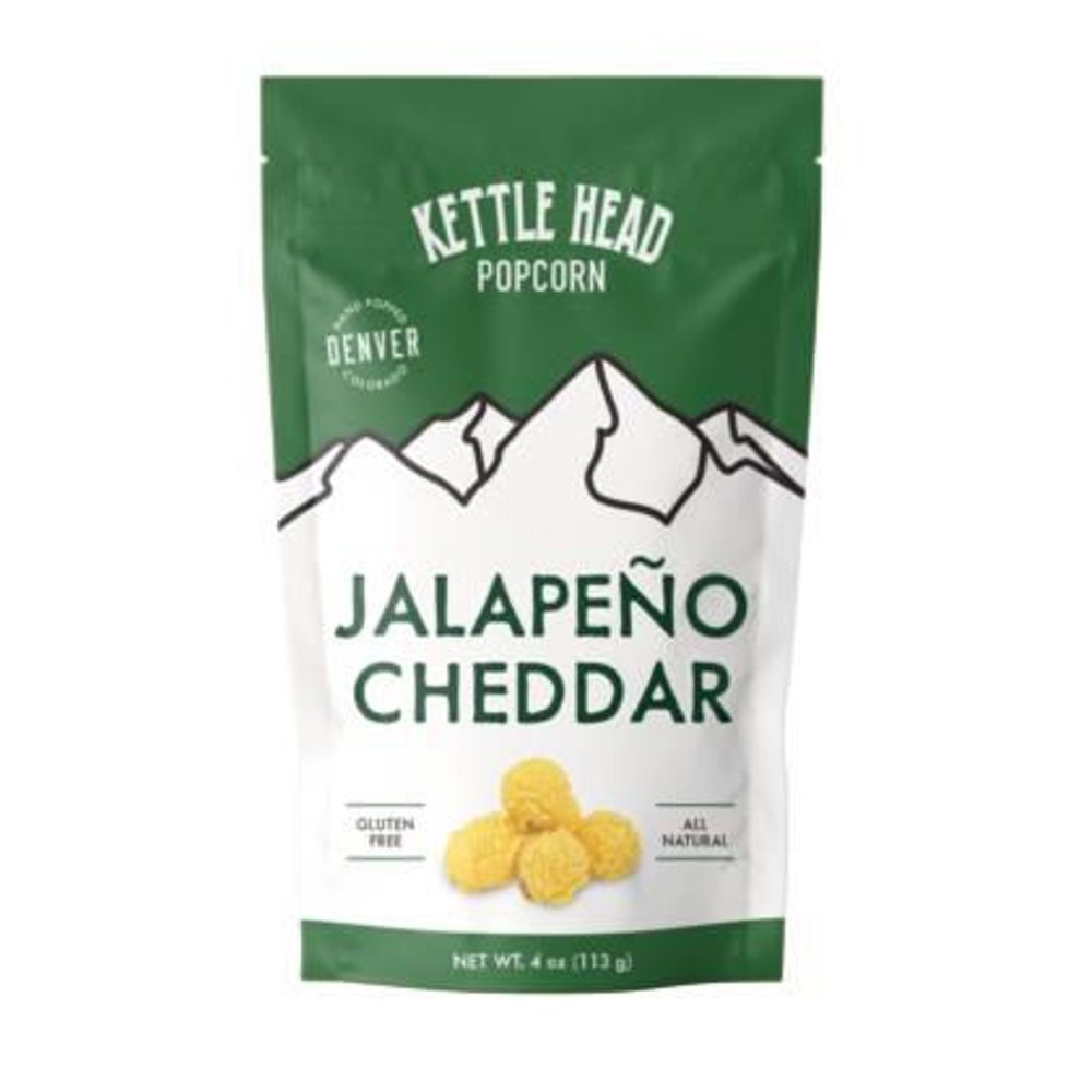 Kettle Head Jalapeño Cheddar Popcorn | Denver Gourmet Popcorn | 4 oz