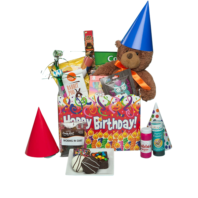 Kids medium Happy Birthday local Basket