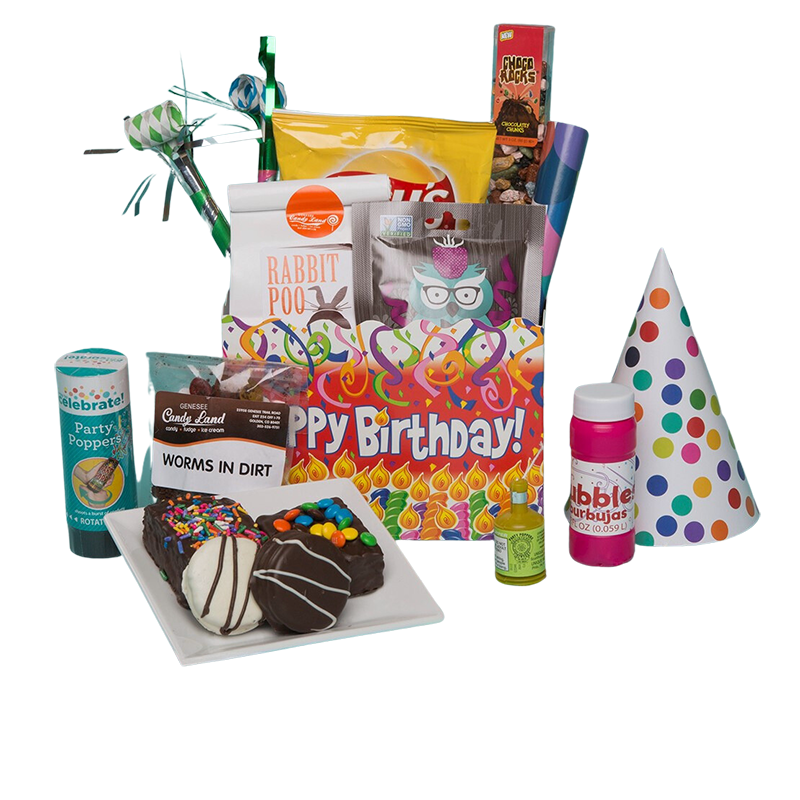 Kids small Happy Birthday local Basket