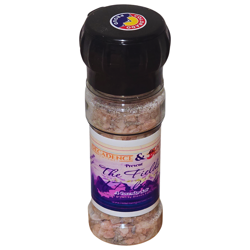Lavender Sea Salt Grinder with Colorado grown Lavender