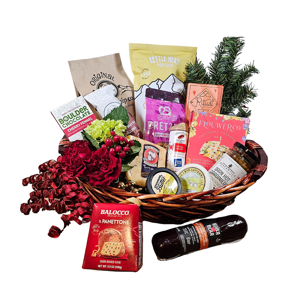 Large Colorado Sweeter & Savory Christmas or Holiday Basket