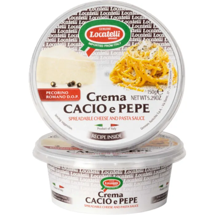 Locatelli Crema Cacia e Pepe Spreadable Cheese and Pasta Sauce (5.29 oz)