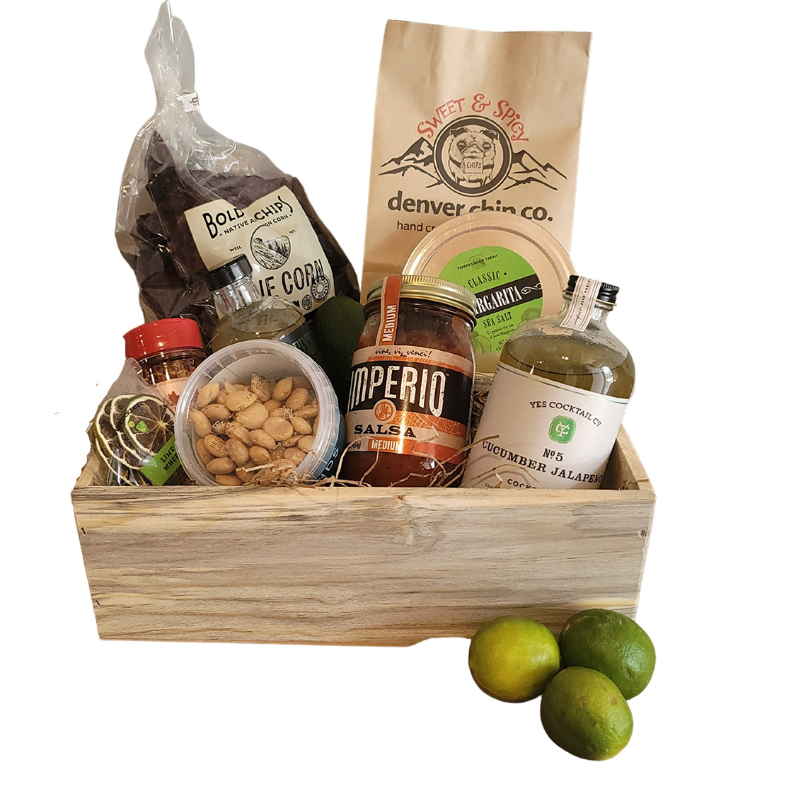 Large Margarita Snack Basket with Colorado Products