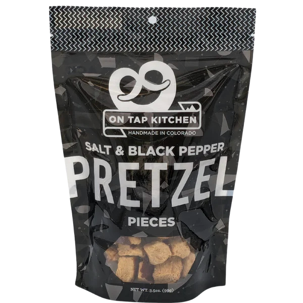 On tap kitchen Salt and Pepper Pretzels Local 3.5 Oz LOCAL